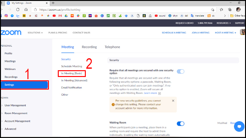 Chọn In Meeting (Basic)
